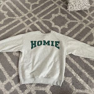 Grey “homie” crew neck sweatshirt